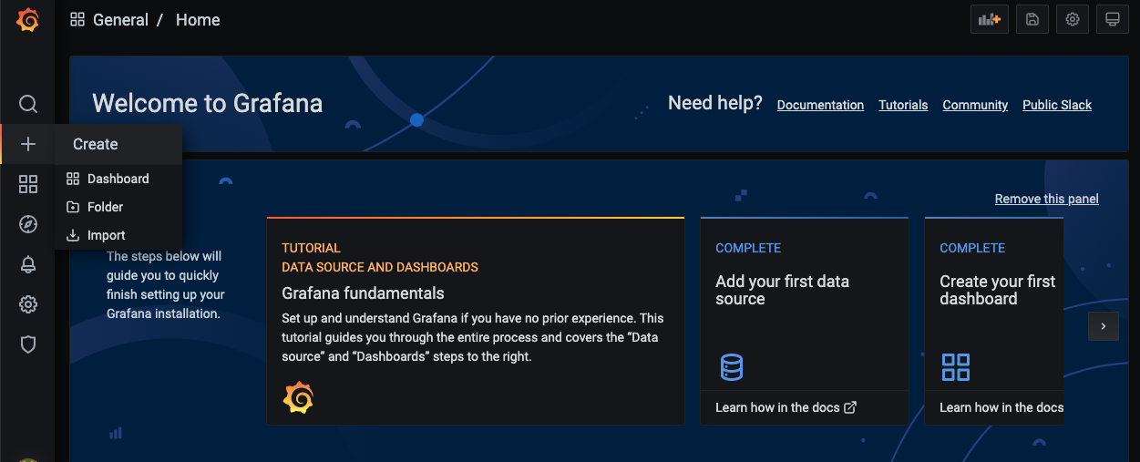 Grafana import Grafana import